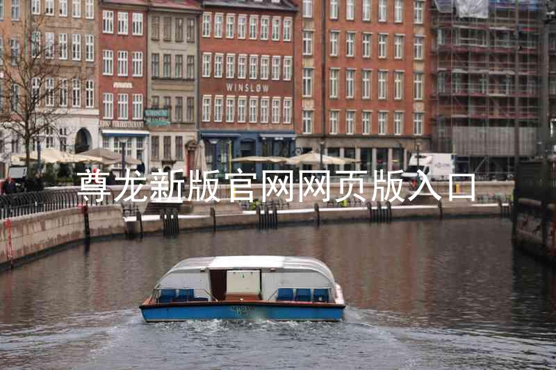 尊龙新版官网网页版入口